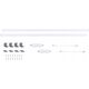 Paulmann Zestaw opraw podszafkowych LED LINE DIM PIR 2x6W 2x500lm 550mm 30000K 230V biały matowy / aluminium