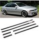MTuning Listwy boczne czarne zestaw 6 sztuk BMW 5 E39 1995-2003