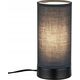 Lampa stołowa Paulmann Lampka stołowa PIA max.1x25W E14 z wyłącznikiem 230V czarny matowy / metal / tkanina