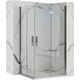 Alkotest REA-K6367 / REA / MOLIER / DRZWI PRYSZNICOWE SKŁADANE CHROM 80X190 UNIWER. TRANSPARENT /