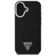 Original Case IPHONE 16 PLUS Guess Hardcase Grained Triangle MagSafe (GUHMP16MPGTSPSK) black 3666339302313