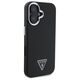 Original Case IPHONE 16 PLUS Guess Hardcase Grained Triangle MagSafe (GUHMP16MPGTSPSK) black 3666339302313
