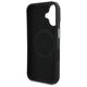 Original Case IPHONE 16 PLUS Guess Hardcase Grained Triangle MagSafe (GUHMP16MPGTSPSK) black 3666339302313