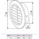 Κάλυμμα αερισμού AWENTA Awenta Classic T74CZ Mini-Awent Fi60 μαύρο 13685318 5905033315334