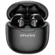 Słuchawki Awei AWEI Bluetooth 5.3 T68 ENC TWS headphones + docking station black/black