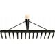 BEST GARDEN GRABIE 14 Z. WZMACNIANE TRZON DREWNIANY PROSTY L-150 X3 (1/5) BEST GARDEN