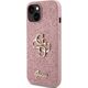 Guess Guess GUHCP15SHG4SGP iPhone 15 6.1" różowy/pink hardcase Glitter Script Big 4G