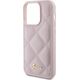 Guess Guess GUHCP15LPSQSQSP iPhone 15 Pro 6.1" różowy/pink hardcase Quilted Metal Logo