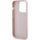 Guess Guess GUHCP15LPSQSQSP iPhone 15 Pro 6.1" różowy/pink hardcase Quilted Metal Logo