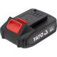 ΜΠΑΤΑΡΙΑ Yato YATO 18V LI-ION 2.0AH ΜΠΑΤΑΡΙΑ ΓΙΑ ΗΛΕΚΤΡΙΚΑ ΕΡΓΑΛΕΙΑ ΤΟΥ ΣΥΣΤΗΜΑΤΟΣ 18V 13703086 5906083102066
