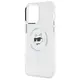 Karl Lagerfeld KLHMP14XHLSCHH Apple iPhone 14 Pro Max hardcase IML Metal Choupette Head MagSafe white