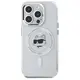 Karl Lagerfeld KLHMP15XHLSCHH Apple iPhone 15 Pro Max hardcase IML Metal Choupette Head MagSafe white