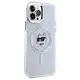 Karl Lagerfeld KLHMP12MHLSCHH Apple iPhone 12 / 12 Pro hardcase IML Metal Choupette Head MagSafe white