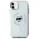 Karl Lagerfeld KLHMN61HLSCHH Apple iPhone 11 / XR hardcase IML Metal Choupette Head MagSafe white