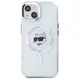 Karl Lagerfeld KLHMP15MHLSCHH Apple iPhone 15 Plus hardcase IML Metal Choupette Head MagSafe white
