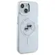 Karl Lagerfeld KLHMP15SHLSKCH Apple iPhone 15 hardcase IML Metal Karl&Choupette Head MagSafe white