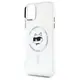 Karl Lagerfeld KLHMN61HLSCHH Apple iPhone 11 / XR hardcase IML Metal Choupette Head MagSafe white