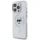 Karl Lagerfeld KLHMP13LHLSCHH Apple iPhone 13 Pro hardcase IML Metal Choupette Head MagSafe white