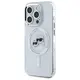 Karl Lagerfeld KLHMP15LHLSKCH Apple iPhone 15 Pro hardcase IML Metal Karl&Choupette Head MagSafe white