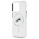 Karl Lagerfeld KLHMP15LHLSKCH Apple iPhone 15 Pro hardcase IML Metal Karl&Choupette Head MagSafe white