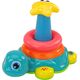 LeanToys Piramidka Jeżdżący Żółwik 2w1 Układanka Kółka Światła Dźwięki