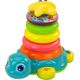 LeanToys Piramidka Jeżdżący Żółwik 2w1 Układanka Kółka Światła Dźwięki