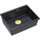 Zlewozmywak GraniteQ Zlewozmywak granitowy Logan 100 Czarny Metalik 13901310 5905505500824