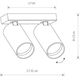 Φωτιστικό οροφής Nowodvorski Minimalist Mono 7841 φωτιστικό δωματίου, μαύρος κινούμενος σωλήνας χωλ 10192704 5903139784191