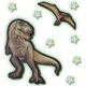 SES SES Mega glowing T-Rex
