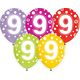 GoDan Balony z cyframi: 9, 12"/ 5 szt. Godan