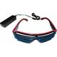 OEM ŚWIECĄCE OKULARY LED (2 KOLORY) PINK-BLUE / RÓŻOWO-NIEBIESKI