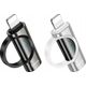 Προσαρμογέας USB Hoco Προσαρμογέας HOCO Lightning (αρσενικό) σε Τύπο C (θηλυκό) με οθόνη 2.4A 27W UA32B ασημί 14395564 6942010000000