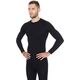 Brubeck Koszulka męska z długim rękawem Active Wool czarna r. XXL (LS12820)