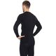 Brubeck Koszulka męska z długim rękawem Active Wool czarna r. XXL (LS12820)