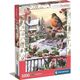 Clementoni CLE puzzle 1000 ChristmasColl.Robin_Holly 81501