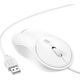Mysz Hoco HOCO mysz komputerowa przewodowa USB A GM13 1,5 m biała