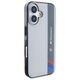 Original Case IPHONE 16 PLUS BMW Hardcase Motosport IML Vertical Stripe (BMHCP16M23HTFEG) gray 3666339325459