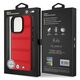 Original Case IPHONE 16 PRO BMW Hardcase M Perforated & Stitched Line MagSafe (BMHMP16L23PUSPR) red 3666339324261
