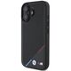 Original Case IPHONE 16 BMW Hardcase M Perforated Tricolor Line MagSafe (BMHMP16S23PUPDK) black 3666339323844