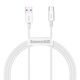 Baseus cable Superior USB - USB-C 1,0 m white 66W 6953156205505