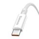 Baseus cabel Superior USB - USB-C 0,25m moon white 100W 6932172631949