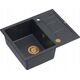 Zlewozmywak GraniteQ MORGAN 116 GraniteQ zlewozmywak black diamond z syfonem Push To Open kol. miedziany 1-komorowy z/o + zaczepy 4 szt
