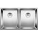 Zlewozmywak Blanco BLANCO ANDANO 340/340-IF Stal polerowana, InFino