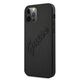 Guess GUHCP12LRSAVSBK Apple iPhone 12 Pro Max black hardcase Saffiano Vintage Script