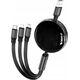 Kabel USB Hoco HOCO kabel 3w1 USB A do Lightnig / Micro USB / Typ C 2A X78 1 m czarny