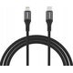 Kabel Dudao L3CL USB-C - Lightning 30W 2m w oplocie - czarny