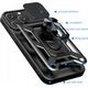 Etui Hybrid Armor Camshield na iPhone 16 Pro Max pancerne z osłoną na aparat z podstawką - czarne