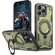 Etui Hybrid Armor Trendy z MagSafe na iPhone 16 Pro - zielone
