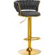 Activeshop 4Rico Hoker barowy QS-B313a aksamit szary