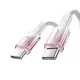Joyroom S-A42 Crystal-Clear Series 60W USB-C / USB-C cable 1.2m white